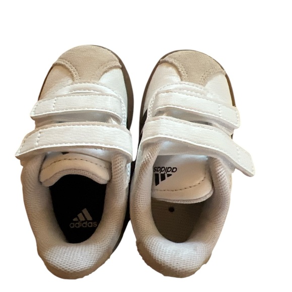 Kids White Velcro Sneakers - Picture 2 of 4